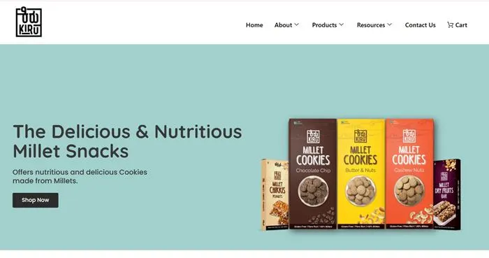 Kiru Millet Food E-commerce Website